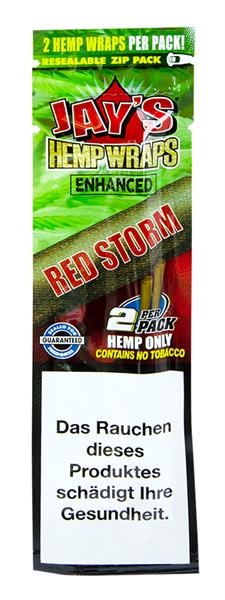 JAYS Terp Enhanced Hemp Wraps 50er Box RED STORM